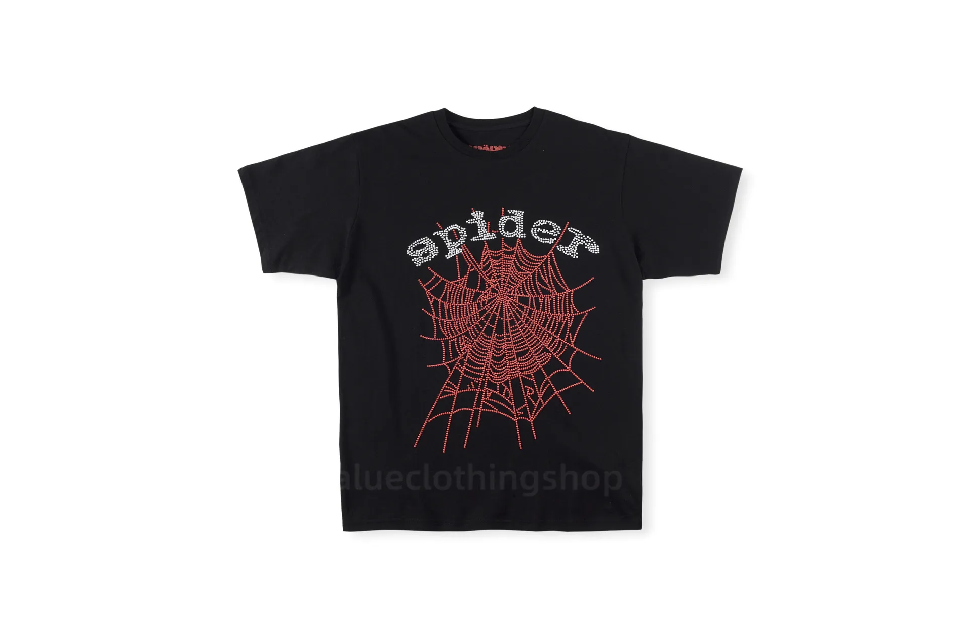 23SS MEN Tシャツピンクヤング凶悪犯SP5DE 555555 MANS女性品質発泡印刷スパイダーWebパターンTシャツファッショントップティー