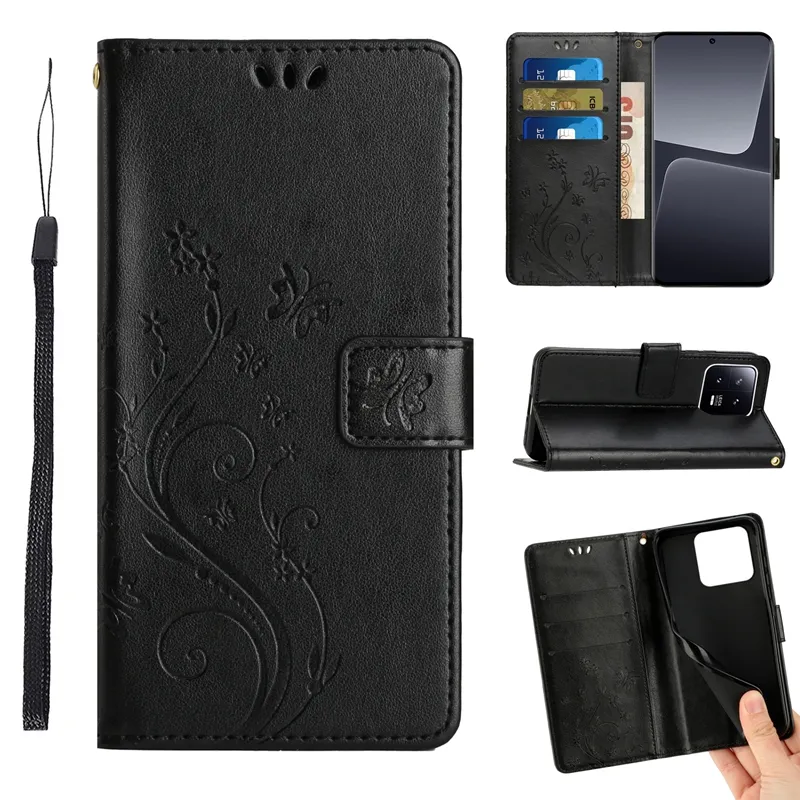  for Compatible with Xiaomi 12S Ultra Wallet Case Business  Luxury Soft Leather Magnetic Flip Case for Compatible with Xiaomi 12S Ultra  with Card Slots Kickstand (Black,Xiaomi 12S Ultra) : Cell Phones