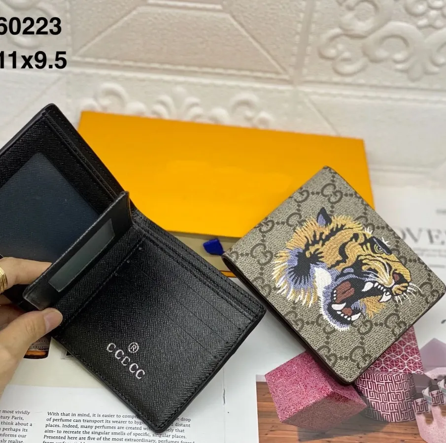 fashion luxurys designers wallets card bag key bags L#G wallet the most European and American style man women cartoon figure wallet Top quality Real leather with box
