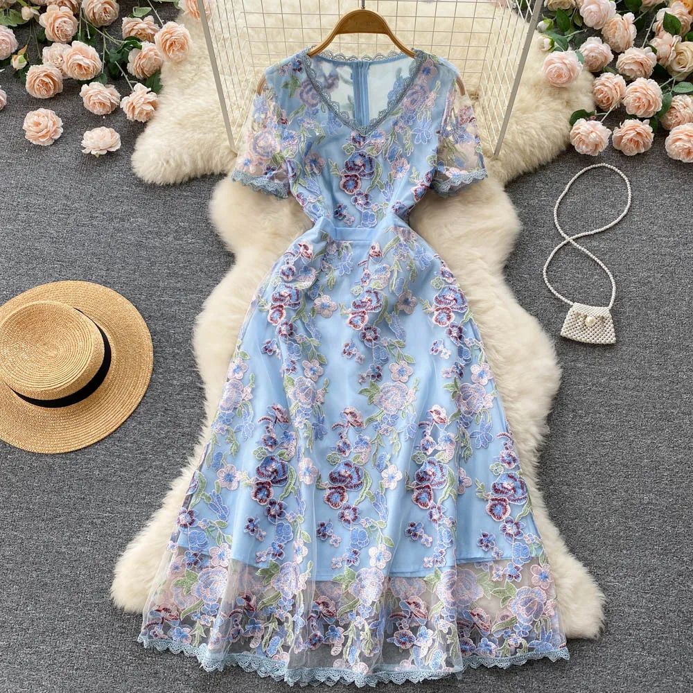 dress stores in twin falls idaho Ted Baker London Natalia Embroidered Floral Midi Dress main image 0