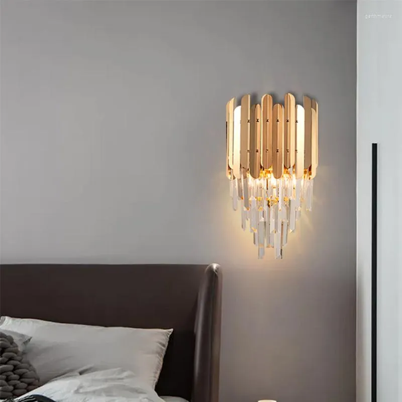 Lampy ścienne Latarn Sconces Długie nowoczesne dekoracje dekoracyjne przedmioty do domu Nicho de Parede Deco LED Porping Sconce