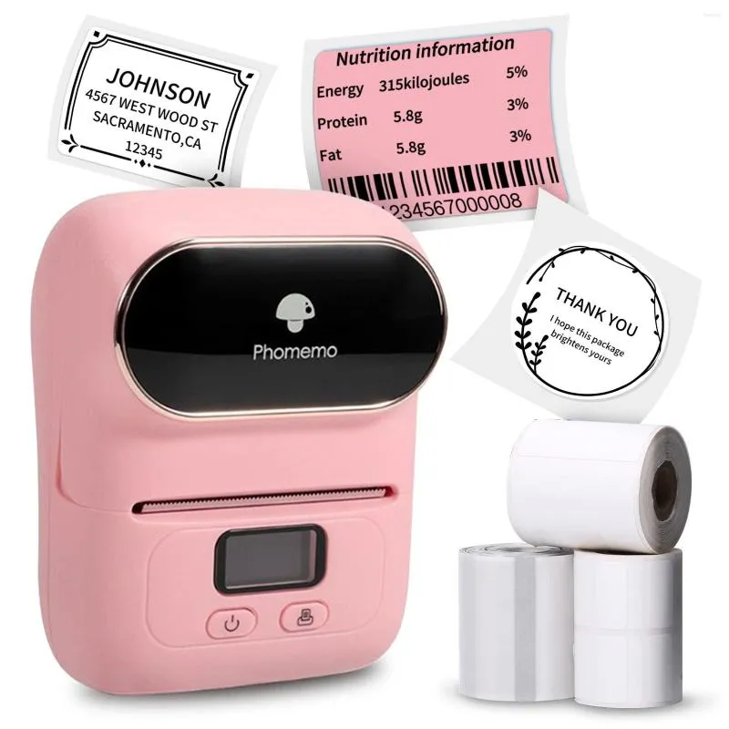 Phomemo M110 Label Makers - Imprimante thermique portable Bluetooth pour vêtements, bijoux, vente au détail