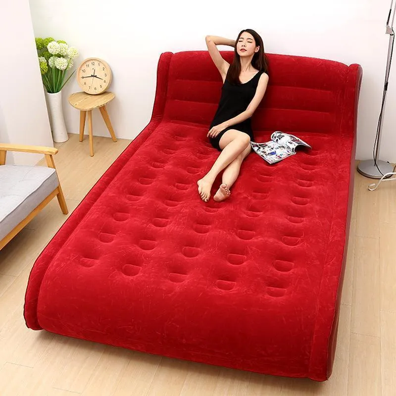 Almofadas ao ar livre 2023 Lnlflatable Home Home Doup Doup Air Mattress espessou portátil tapete preguiçoso