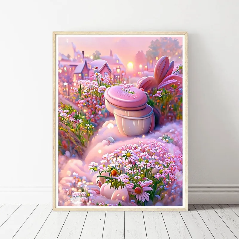 DIY 5D Diamond Painting Kit - Full Drill Landscape, Round Diamond ...