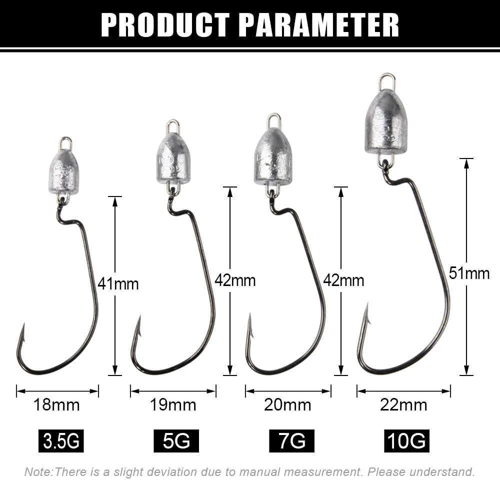 Fishing Hooks Spinpoler Bullet Jig Head Fishing Hook 3.5g 5g 7g 10g Offset  Worm Fishhook For Texas Rigs Fishing Swing Jig Tackle Accessories P230317  From Mengyang10, $13.19