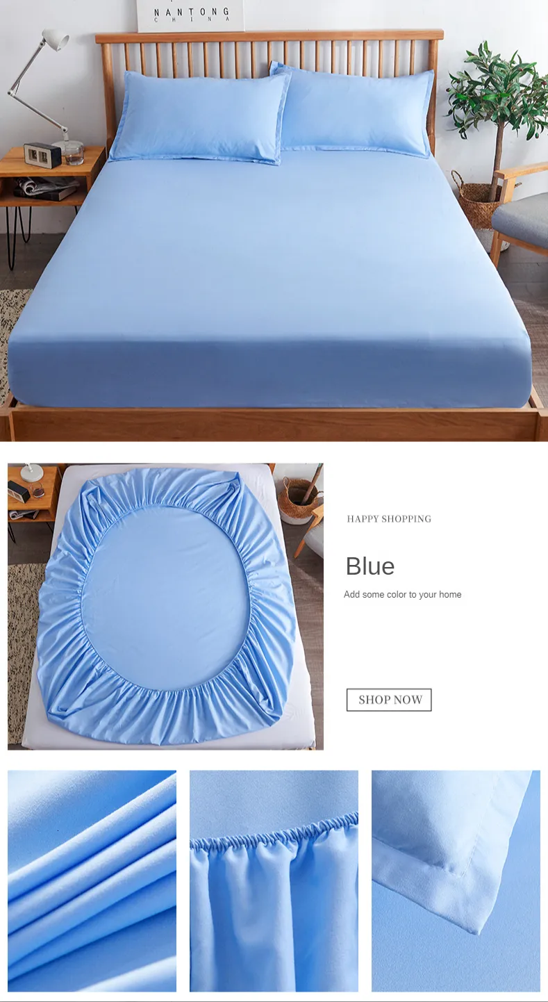 Bed Pads For Adults 100 Cotton Fitted Bed Sheet With Elastic Band