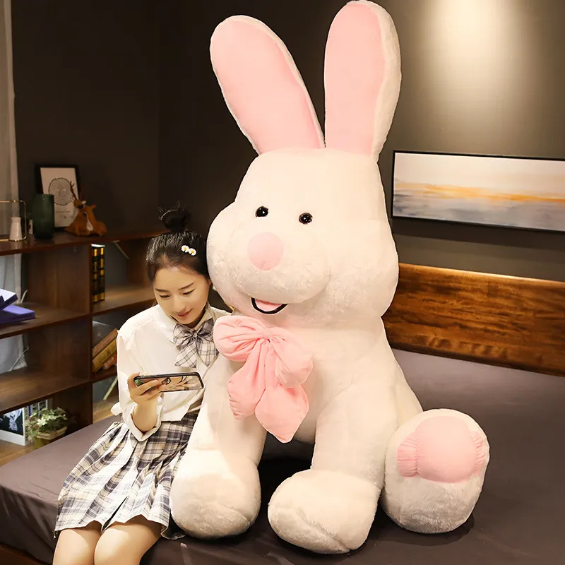 Adorable Big Rabbit Plush Bunny Pillow For Girls Perfect For Sleeping And Lazy Days From Super