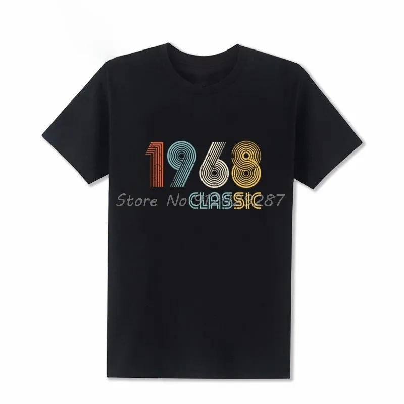 Mens Camisetas Retro 1968 Clássico 50 Anos Aniversário T Homens 50th Camiseta Dia dos Pais Presente Vintage Tee 230324