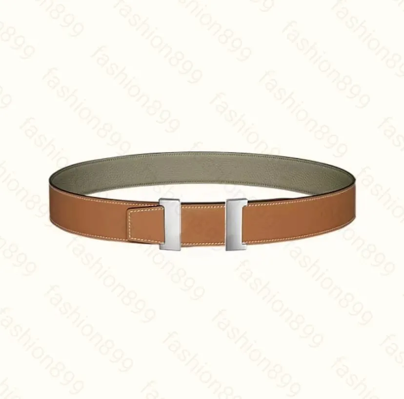 Gezomen riemen voor mannen designer tailleband high-end klassieke lederen riemen lychee patroon merk luxe riemen voor vrouw H riem met gouden en zilveren gesp HO579