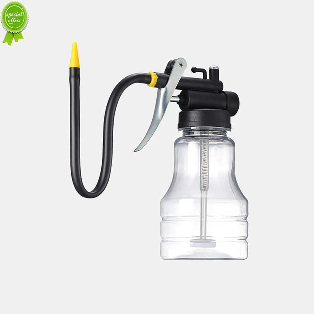 Nouveau 250 ml huileur pistolets à graisse équipement pompe haute pression transparente huileur lubrification huile bidon en plastique Machine Pot d'huile tuyau étendu