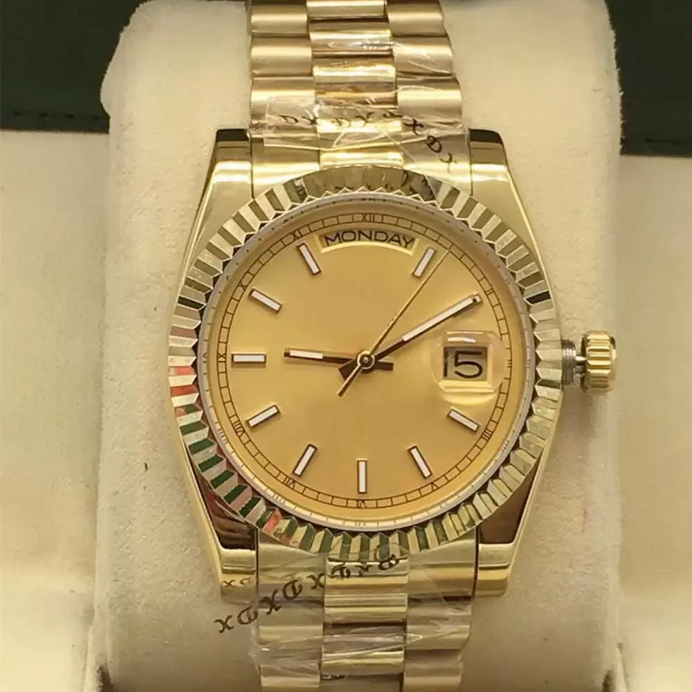 Met doosheren horloge 41 mm maat ref.228235 Daydate Automatische mechanische beweging 18k wit goud roestvrijstalen saffierglas van hoogwaardige president horloges