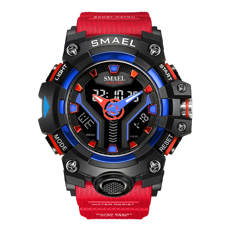  Reloj digital para hombre, reloj deportivo al aire libre,  cronógrafo de cara grande, reloj militar de choque para hombres, Azul,  Cronógrafo, digital, movimiento de cuarzo : Ropa, Zapatos y Joyería