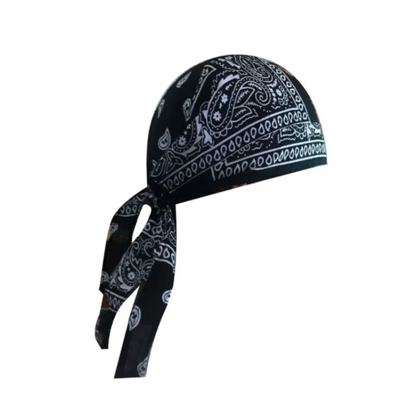 Men pirac hap hip-hop Paisley print motocyklowy motocyklowy hat hat bawełniany rower z chustką chustę chusta czapka czapka hcs213