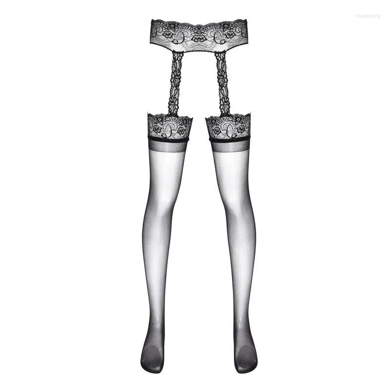 Men's Socks Men's Men Crotchless Pantyhose Sexy Hollow Out Fishnet Tights See-through Stockings Stretchy Nightwear Night Club Males