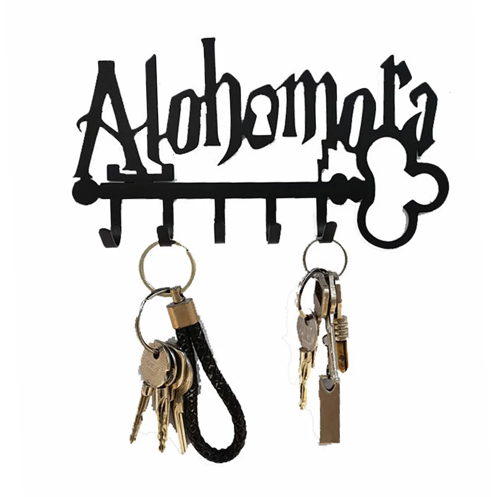 Hooks Rails Nyckelhållare WIH 5 Halloween Creative Metal Row Hook Hanger Wall Decation Hanging Home Organizer för hattkläder 230324