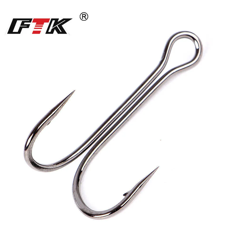 Fishing Hooks FTK /Pack Fishing Hooks Double Fishing Hooks Barbed Carp  Fishhook For Soft Worm Lure High Carbon Steel Duple Hooks P230317 From  Mengyang10, $9.78