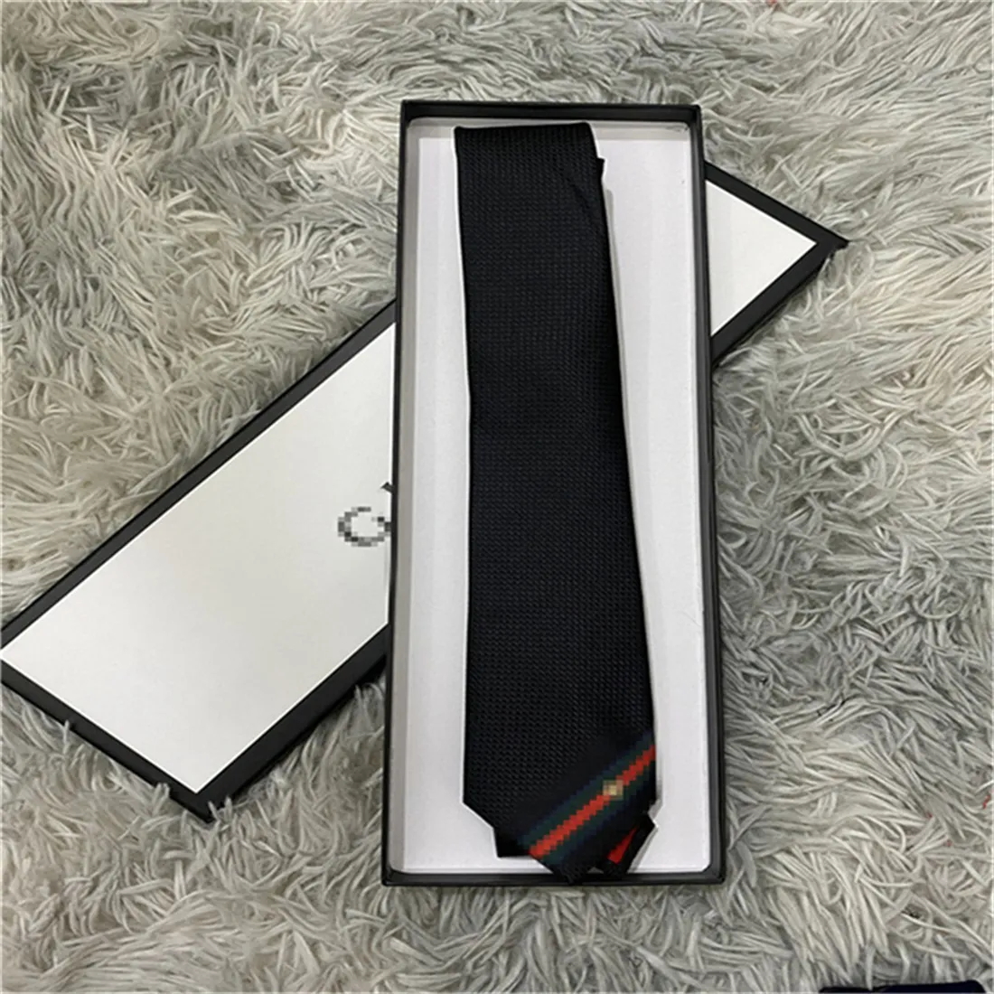 Luxury New Designer Men's Letter 100 ٪ TIE Silk Necktie Black Blue Aldult Jacquard Party Wedding Business Design Fashion Design Hawaii Ties with Box 1133