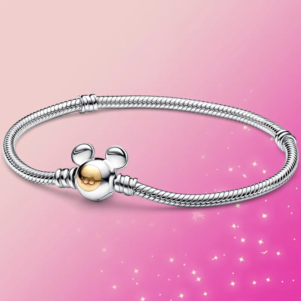 Disney Cinderella Mickey Mouse Silver 925 Charms Fit Pandora Bracelet  Silver 925 Original Beads for Jewelry Making Gift - AliExpress