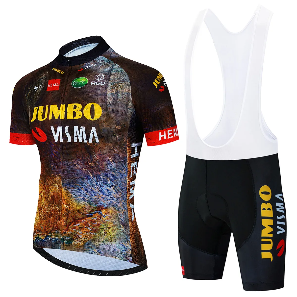 Ensembles De Maillots De Cyclisme Team JUMBO VISMA Ensemble De