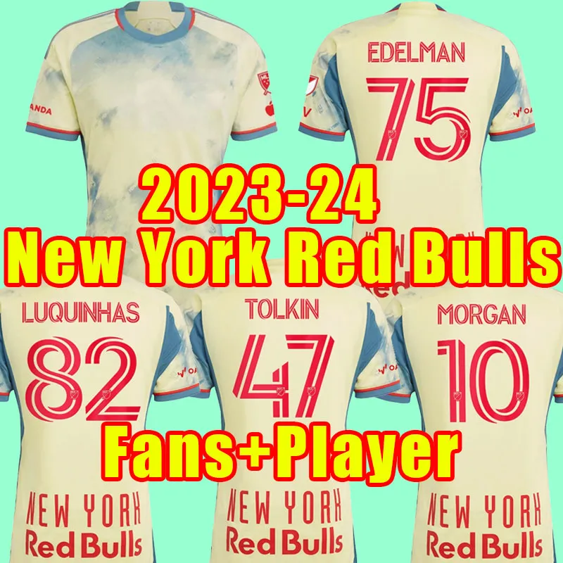 2023 2024 New York Red 23 24 Bulls Futbol Formaları EDELMAN
