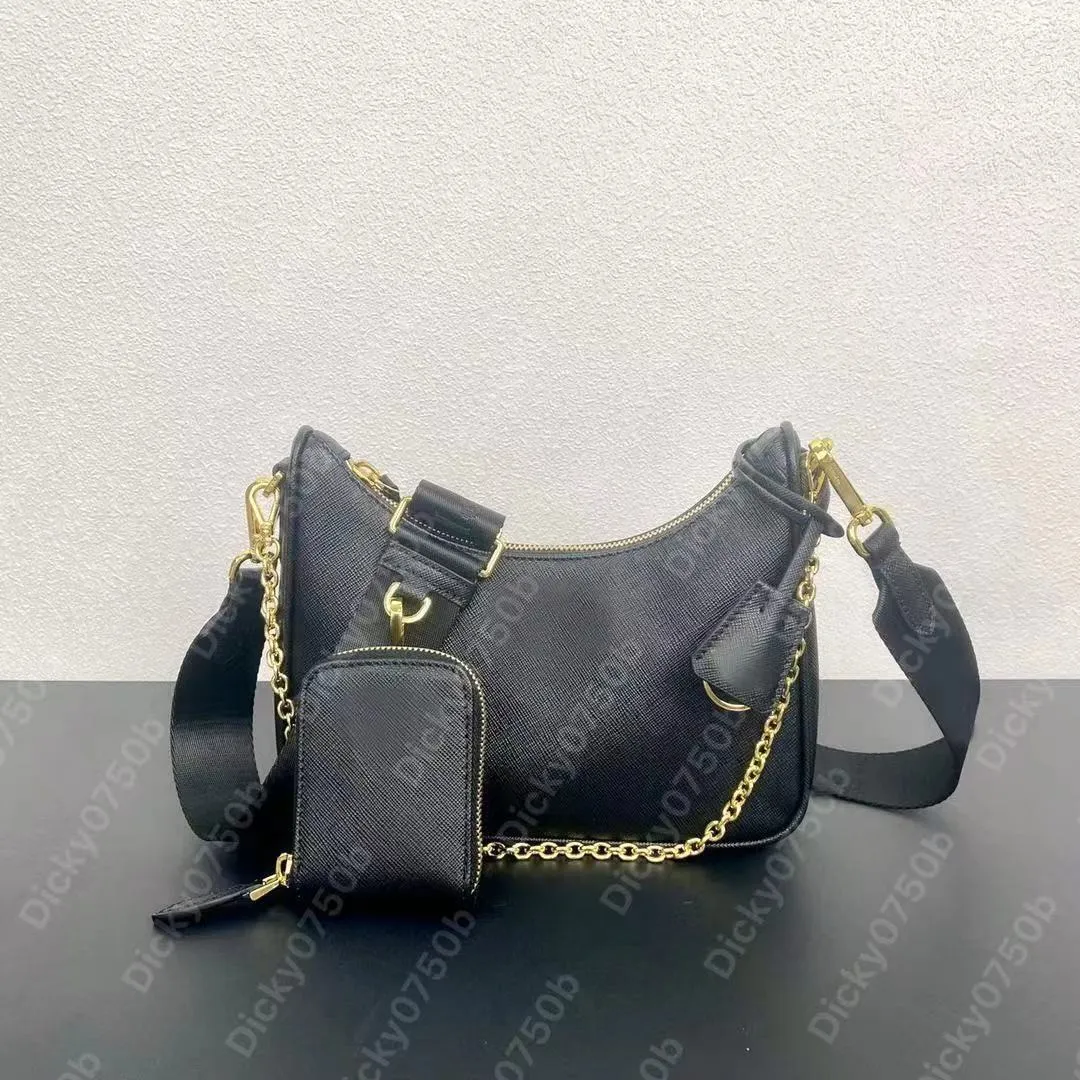 2005 Crossbody Torby Women Bag Designer torebki Tasche torebka luksusowa torba na ramię Lady Nylon 2000 torebka łańcuchy na płótnie torebka torebka