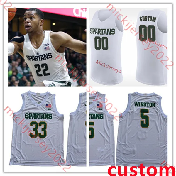 MSU Basketball Jersey Miles Bridges Jaren Jackson Jr. Gary Harris