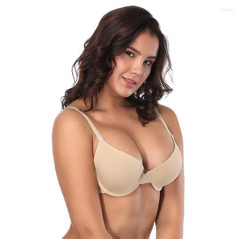 Bras European American Women Plus Size Underwear Ladies Smooth Seamless Bra  Female Thin Lingerie Mold Cup Steel Ring Wholesale From Tiangouu, $34.73
