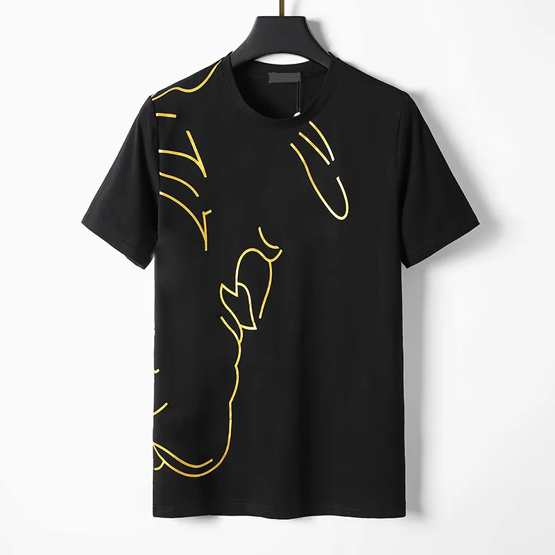 2023 Designer Mens Fashion Cotton T Shirt With Portrait Print