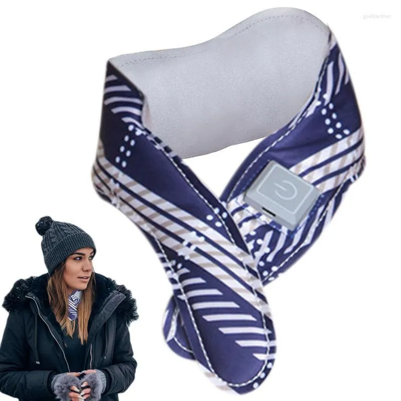 Bandanas verwarmde nek warmer winter warme elektrische verwarming sjaal 3 temperatuur instellen USB -wikkel zachte sjaals Kerstmis