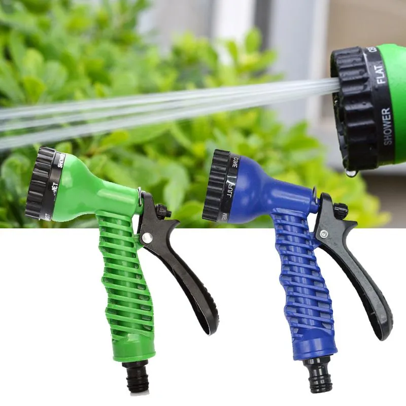 Watering Equipments Garden High Pressure Spray Gun Adjusting Nozzle 7 Patterns Lawn And Pets Shower Hand Washing Tool