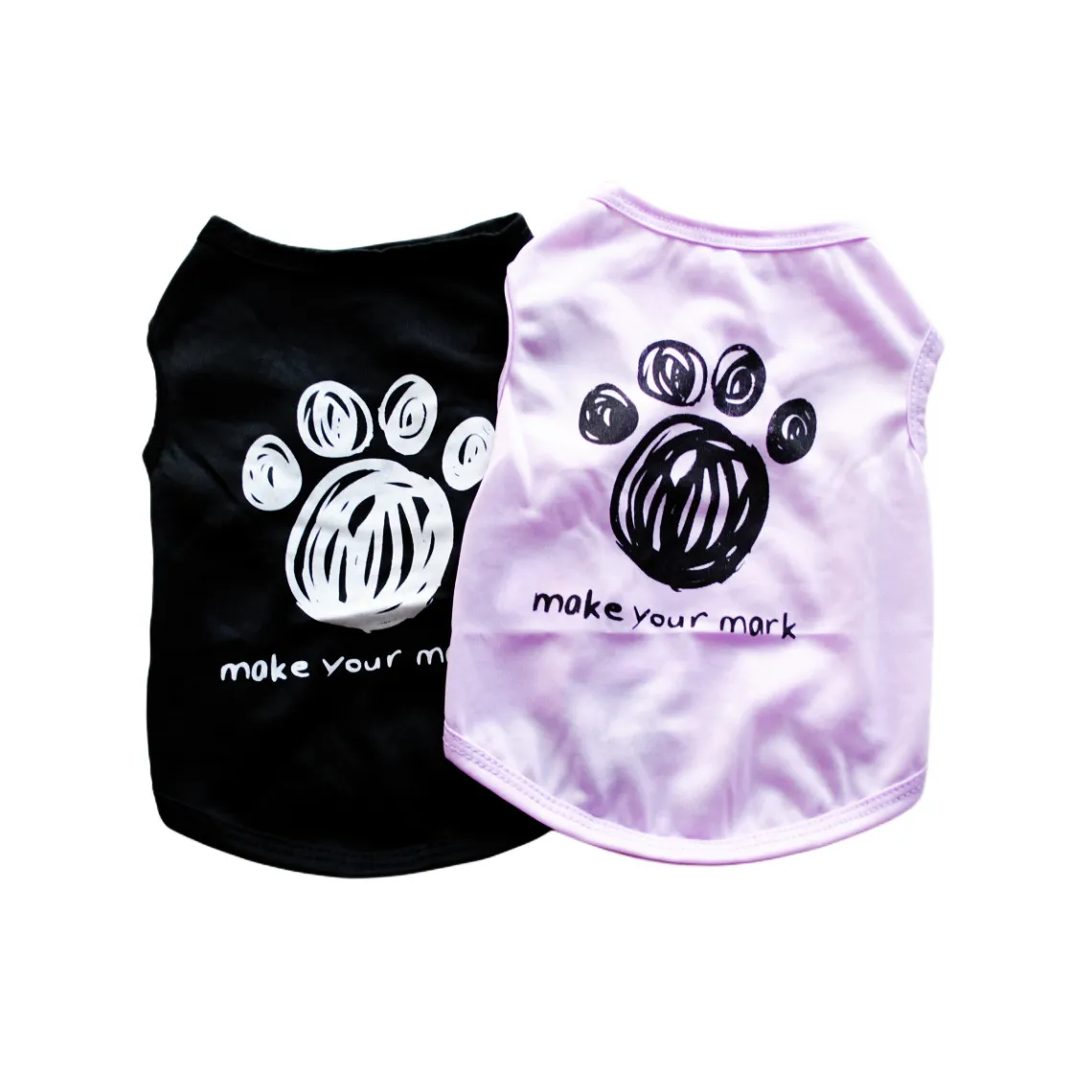 Mode katoenen t -shirt hondenkleding zomer hondenvest puppy honden kleding huisdier kattenvest kostuums mop kleding voor kleine honden