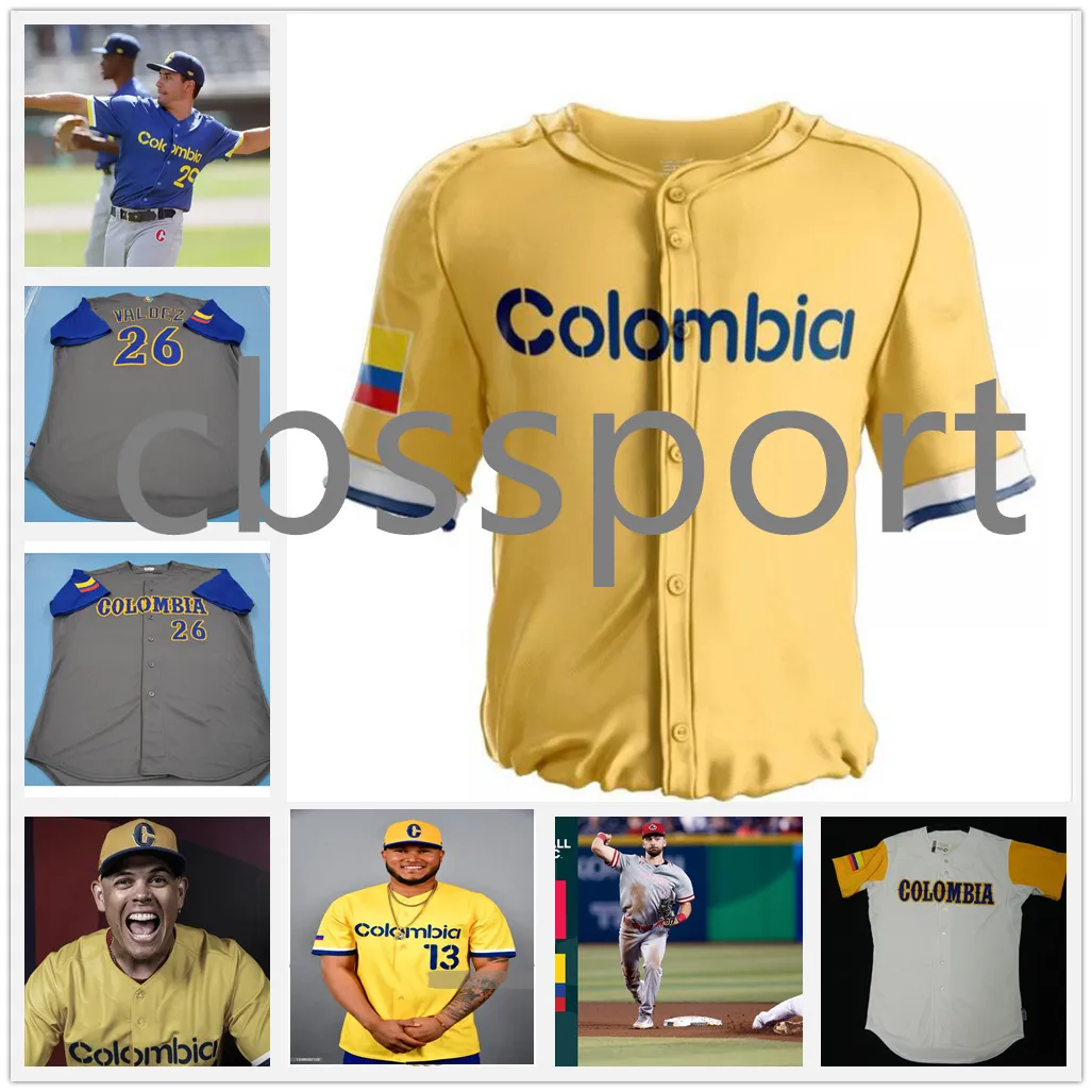 Baseball Jerseys Colombia 2023 WBC Baseball Jersey Classic Jorge Alfaro  Meibrys Viloria Evan Mendoza Donovan Solano Gio Urshela Harold Ramirez Jhon  Romero Jhon R From 19,46 € | DHgate
