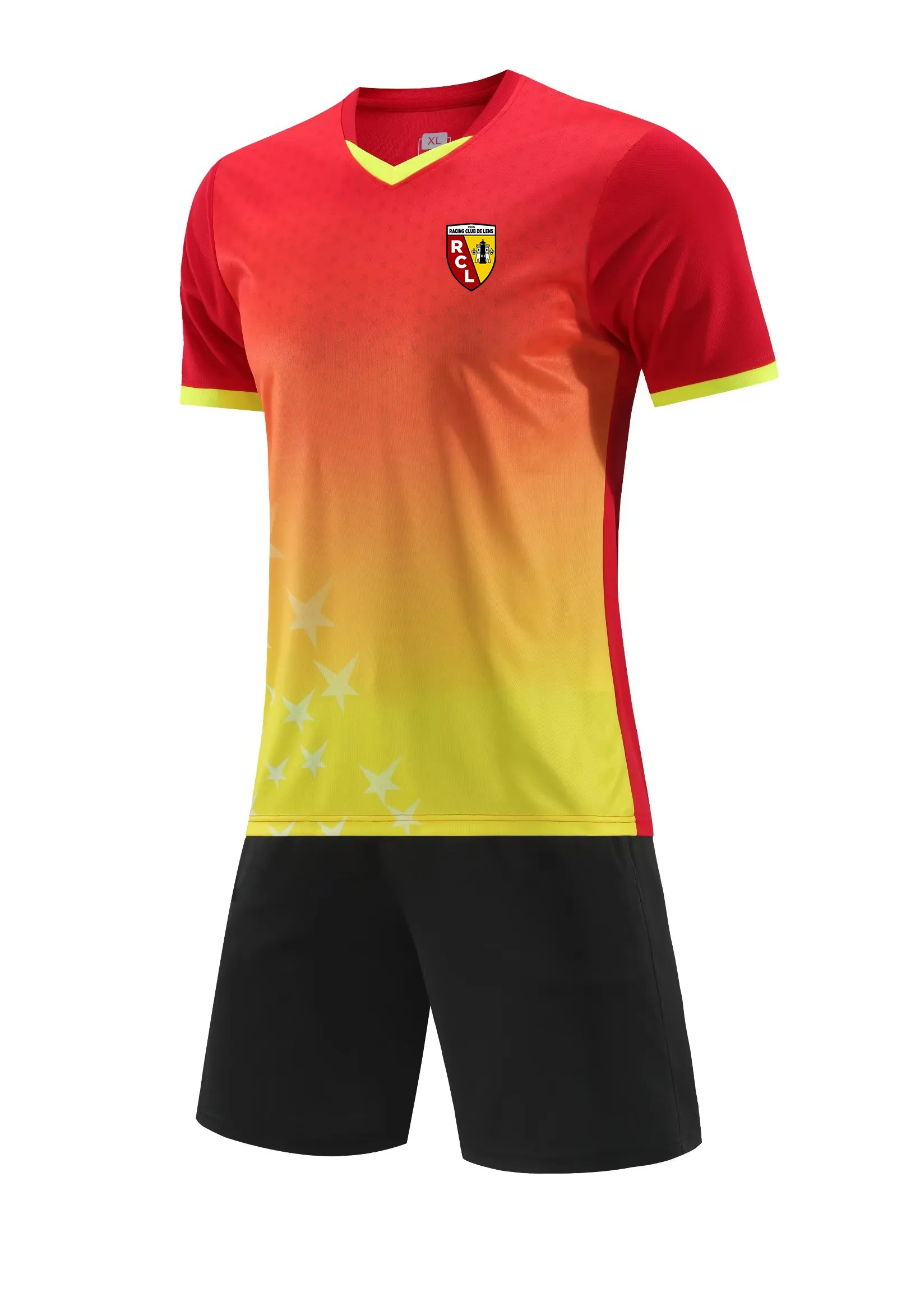 Chándales RC Lens para hombre, chándales de ocio al aire libre para niños, trajes de verano de manga corta, traje deportivo transpirable