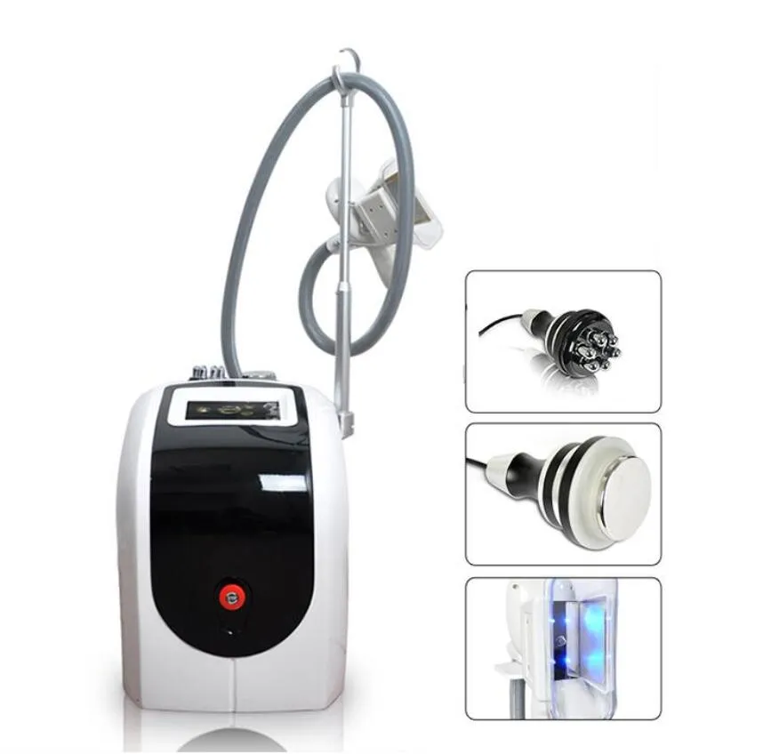 2020 Portable 3 en 1 cryolipolyse gel de graisse amincissant la machine de sculpture du corps poignées cryo simples 40K cavitation RF équipement domestique CE