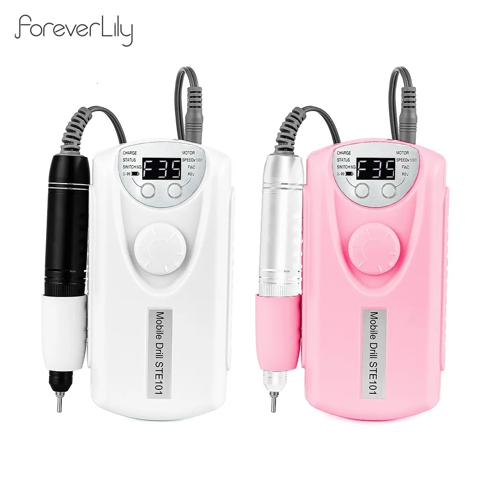 Cordless Nail Drill: 35000 RPM Rechargeable Manicure Machine