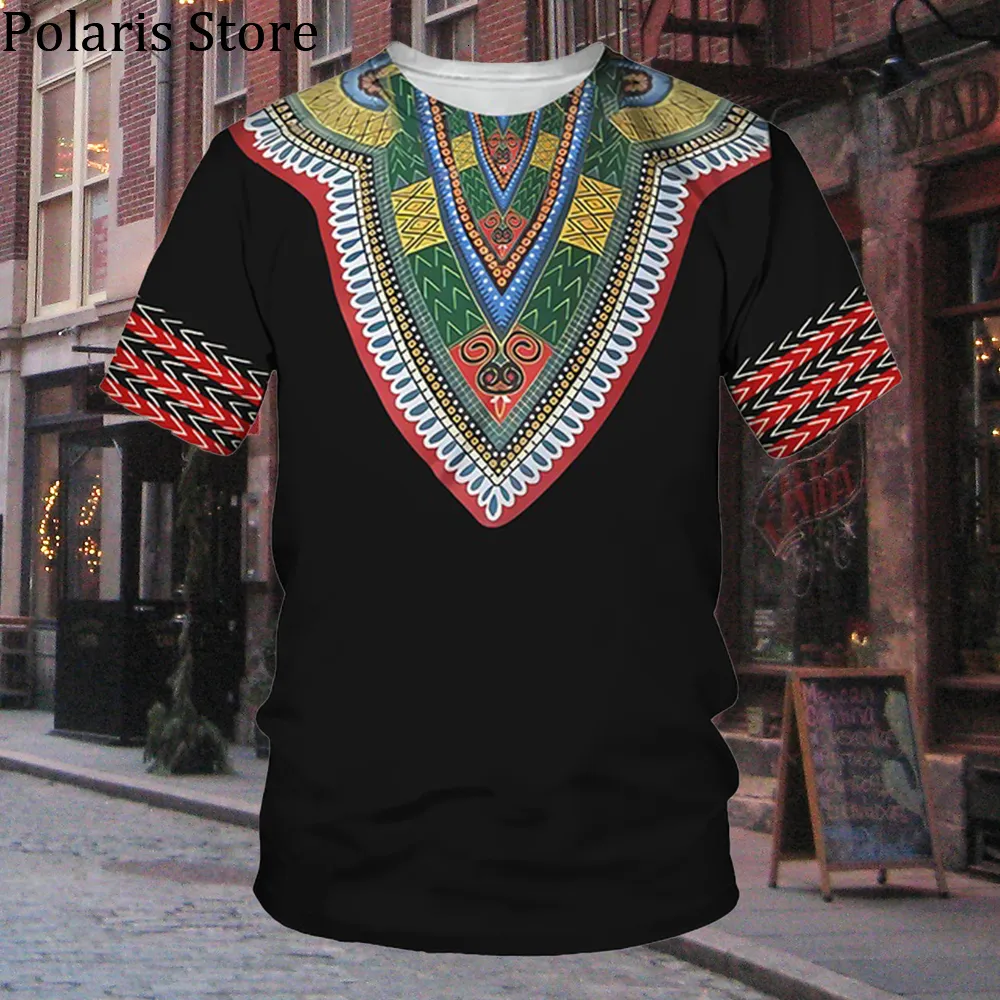 Heren T shirts Afrikaanse kleding voor mannen Dashiki T shirt Traditionele kleding Kleding Korte mouw Casual Retro Streetwear Vintage Etnische stijl