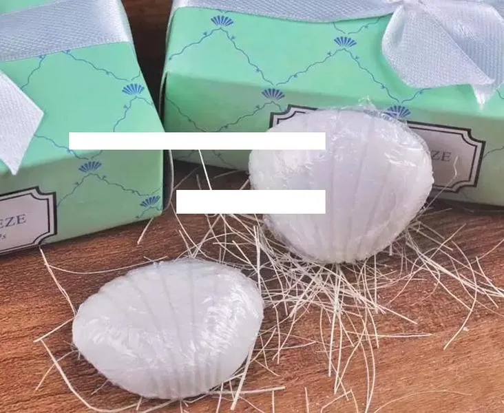 100sets pachnący mydło skorupa morska kształt snów morski prezent ślubny prezent mini mini pachne