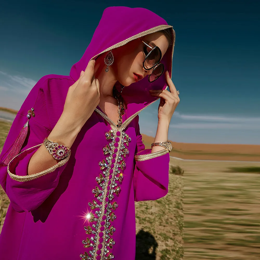 Vestido De Kaftan Abaya Para Mujeres Ramadan Eid Mubarak |Estilo