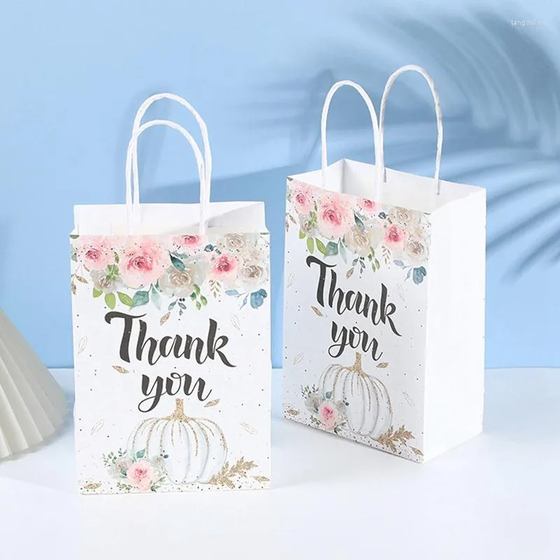 Shopping Bags 24 Flower Appreciation Gift Retail Business With Packaging Handles