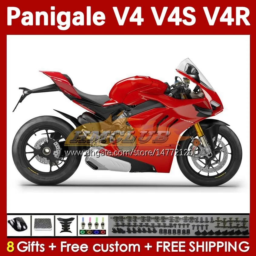 MOTOCYCH RED STOCK FATINGS PARA DUCATI STREET FIGHTER PANIGALE V4S V4R V 4 V4 S R 18 19 20 Corpo 41NO.40 V4-S V4-R 18-22 V-4S V-4R 2018 2019 2020 Mold de injeção