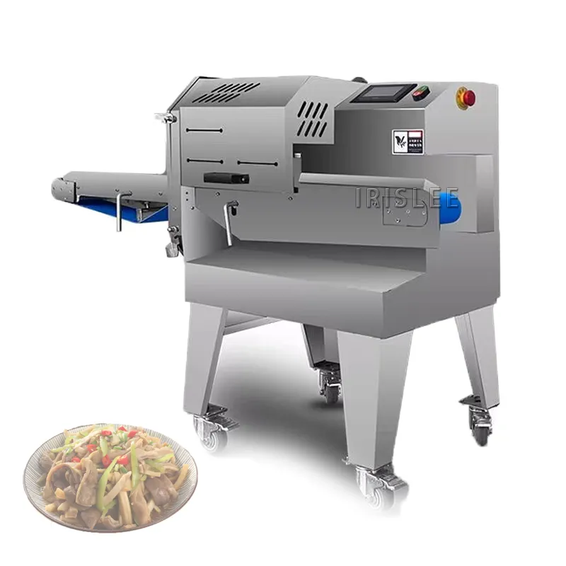 Automatic Sliced Pork Beef Cutting Processing Machinery Steak Meats Slicer Cooked Meat Slicing Machine