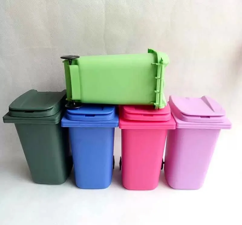 Wholesale Mini Trash Can Pencil Holder, Recycle Can Desk Organizer, Plastic Storage Container