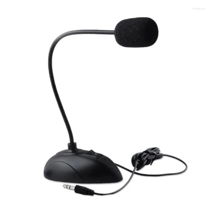Microphones Mini Microphone 3.5mm Plug- Flexible Stand With On/Off Switch Long Gooseneck Mic