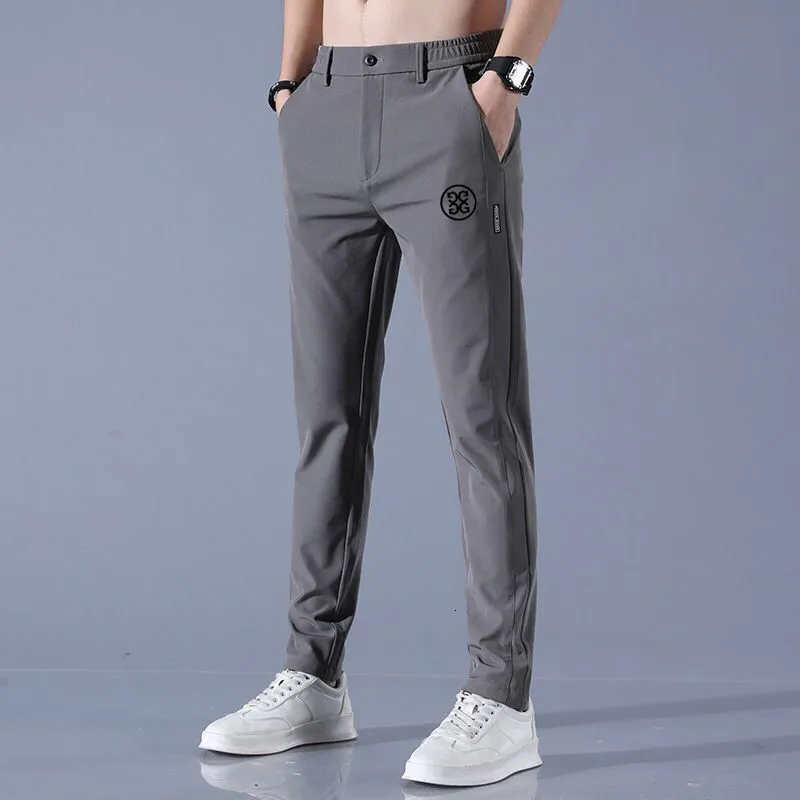 Pantalons pour hommes Printemps Été Harem Hommes Coton Mince Élastique Cordon Taille Faisceau Pieds Bleu Clair Joggers Lâche Sport Cargo Pantalon Homme 230324