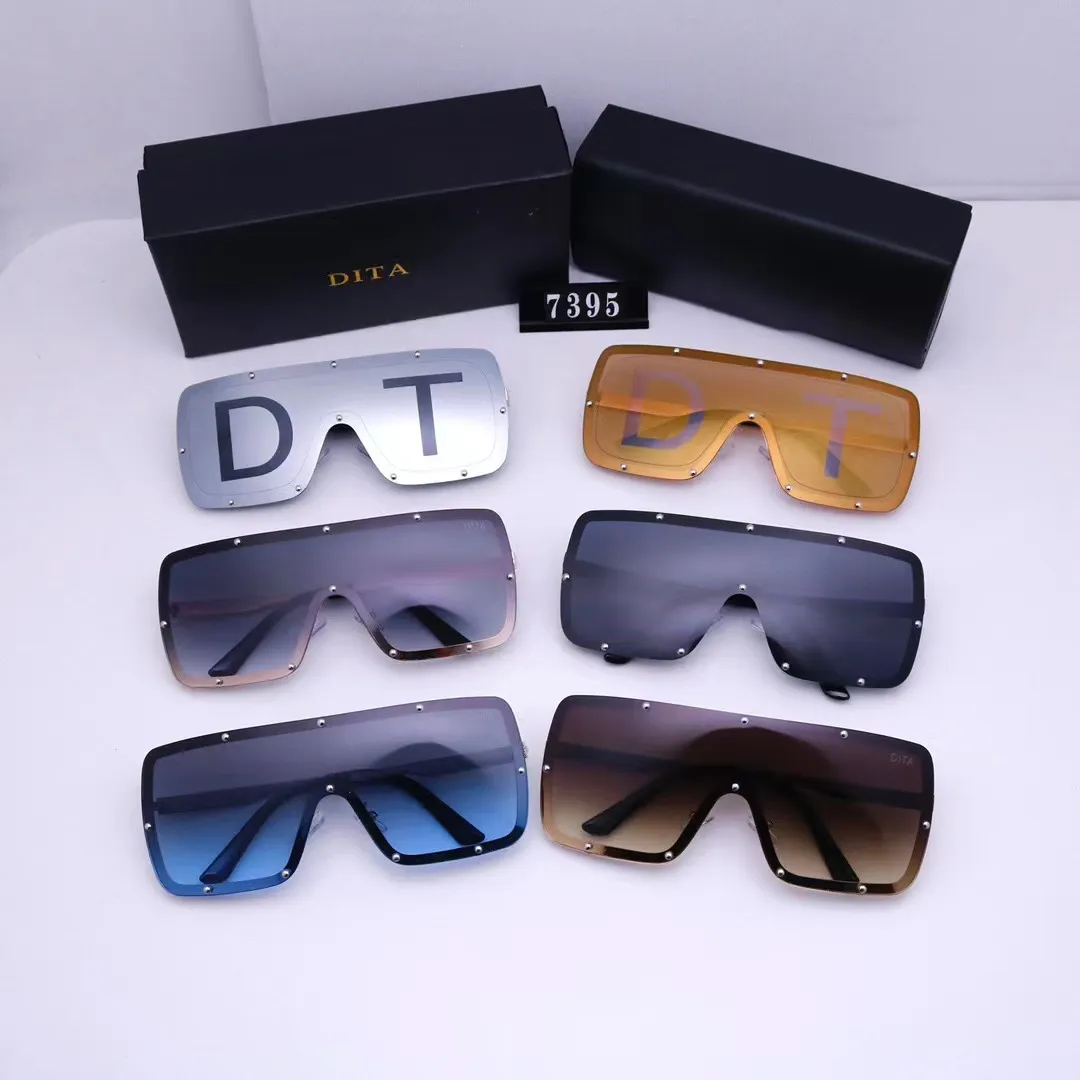 Dita Dita New Men's and Women's同じファッションワンピースサングラス日焼け止め眼鏡リムレススリムカジュアルグラス7395 KAD9