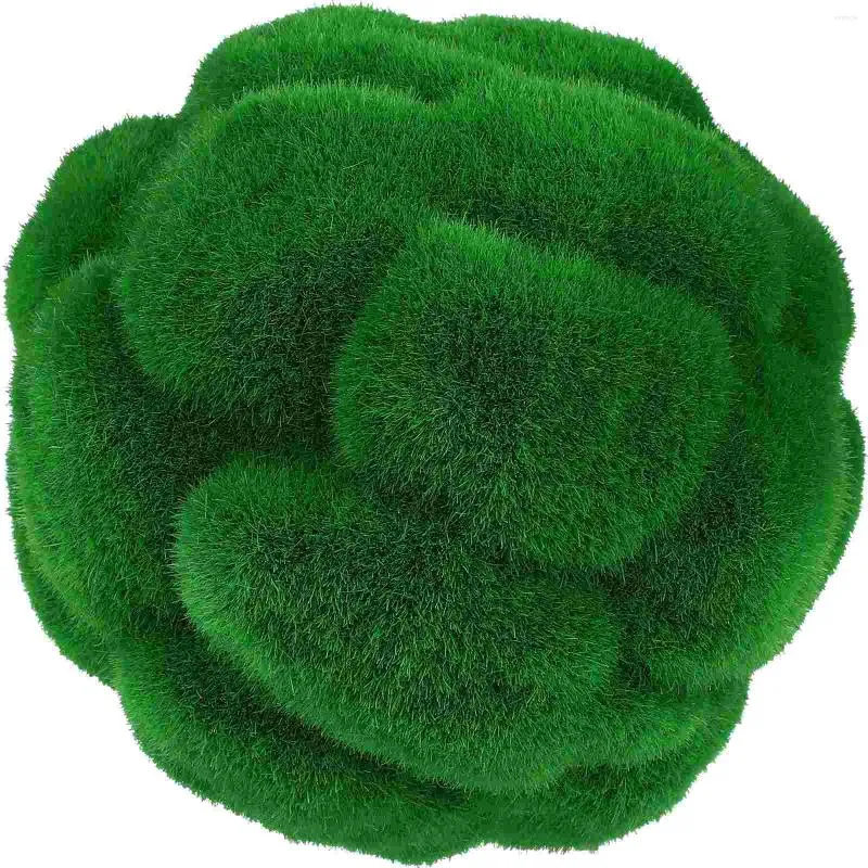 Flores decorativas musgos musgo seco Topiary Faux césped artificial verde árboles simulados Navidad falso verde adorno jardín