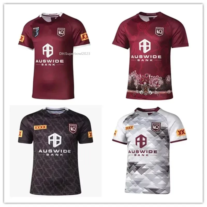 2022 National Rugby League Queensland Qld Maroons Malou Jerseys of Origin Rugby Jersey Custom Men Shirt Size S - 3xl Top Quality