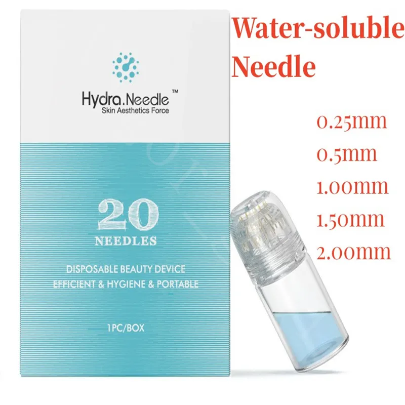 Hot Designer Hydra Needle 20 Applicateur de sérum Aqua Gold Microchannel MÉSOTHÉRAPIE Tappy Nyaam Nyaam Fine Touch Derma Stamp Hydra Needle Roller Expédition rapide