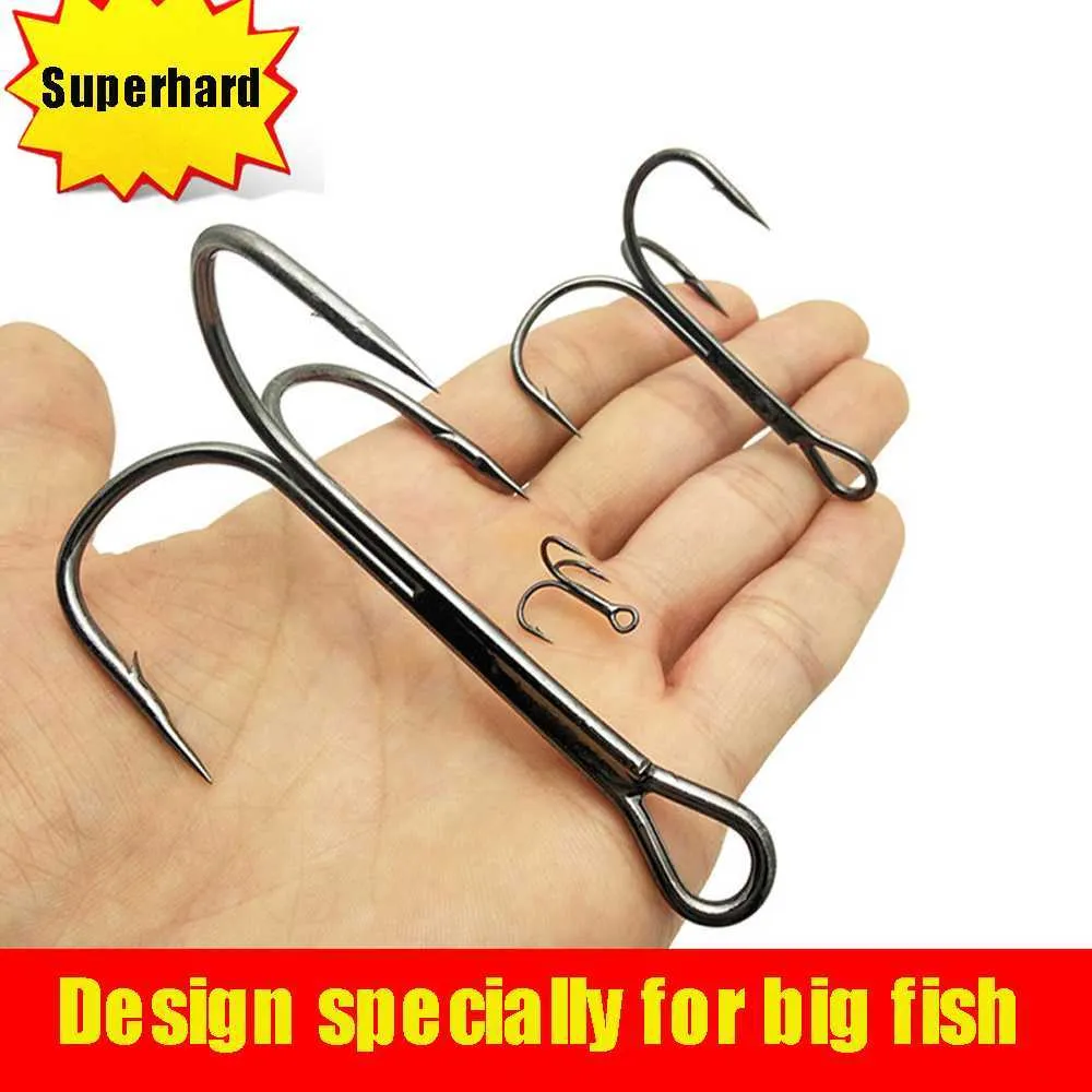 6 0 trebel hook fishing VMC RedLine Series Finesse Treble #6 The Treble Harness Head Black 1/0 Inline Hooks for