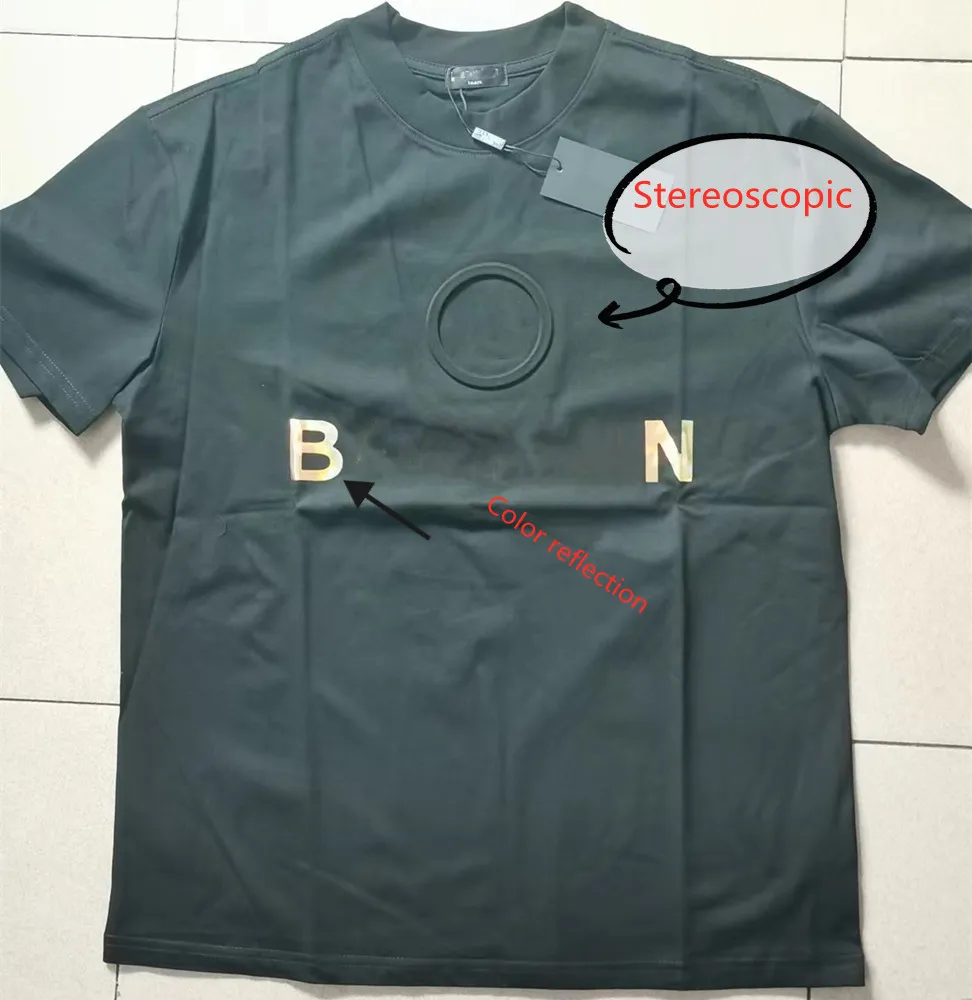 Stereoscopico lettera riflettente designer polo t-shirt da donna camicie da uomo T-shirt di moda marchio abito di lusso Street tuta pantaloncini leis271J